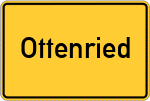 Place name sign Ottenried