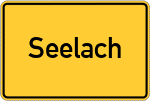 Place name sign Seelach