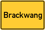 Place name sign Brackwang