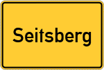Place name sign Seitsberg