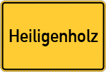 Place name sign Heiligenholz