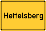 Place name sign Hettelsberg