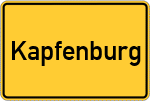 Place name sign Kapfenburg