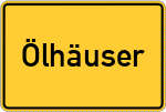 Place name sign Ölhäuser