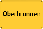 Place name sign Oberbronnen