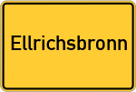 Place name sign Ellrichsbronn