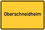 Place name sign Oberschneidheim