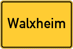 Place name sign Walxheim