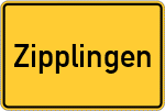 Place name sign Zipplingen