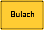 Place name sign Bulach