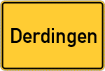 Place name sign Derdingen