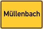 Place name sign Müllenbach