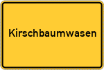 Place name sign Kirschbaumwasen