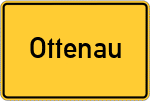Place name sign Ottenau