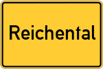 Place name sign Reichental
