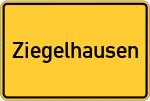 Place name sign Ziegelhausen