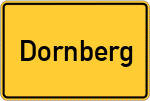 Place name sign Dornberg, Baden