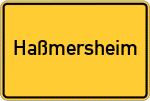 Place name sign Haßmersheim