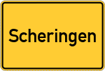 Place name sign Scheringen
