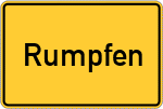 Place name sign Rumpfen