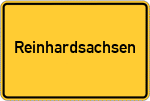 Place name sign Reinhardsachsen