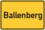 Place name sign Ballenberg