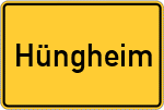 Place name sign Hüngheim