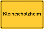 Place name sign Kleineicholzheim