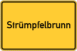 Place name sign Strümpfelbrunn