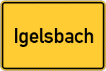 Place name sign Igelsbach