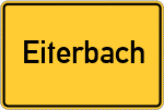 Place name sign Eiterbach