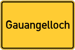 Place name sign Gauangelloch