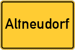 Place name sign Altneudorf