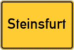 Place name sign Steinsfurt