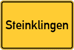 Place name sign Steinklingen