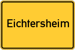 Place name sign Eichtersheim