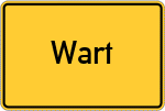 Place name sign Wart