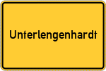 Place name sign Unterlengenhardt