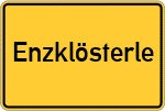 Place name sign Enzklösterle