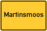 Place name sign Martinsmoos