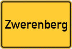Place name sign Zwerenberg