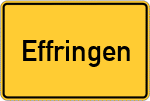 Place name sign Effringen