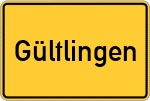 Place name sign Gültlingen