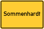 Place name sign Sommenhardt