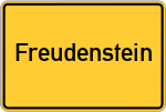 Place name sign Freudenstein