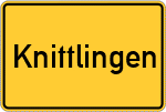 Place name sign Knittlingen