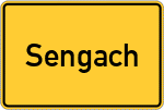 Place name sign Sengach