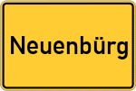 Place name sign Neuenbürg