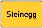 Place name sign Steinegg
