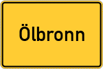 Place name sign Ölbronn